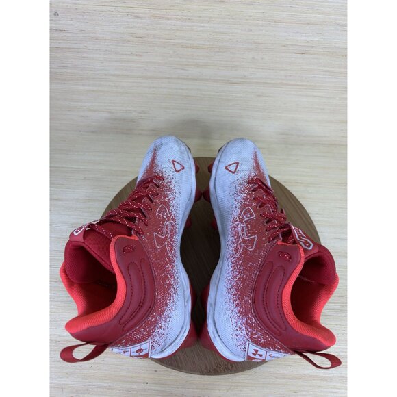 Under Armour Spotlight Franchise RM 2.0 Red White Football Cleats Mens 11 - Picture 5 of 8
